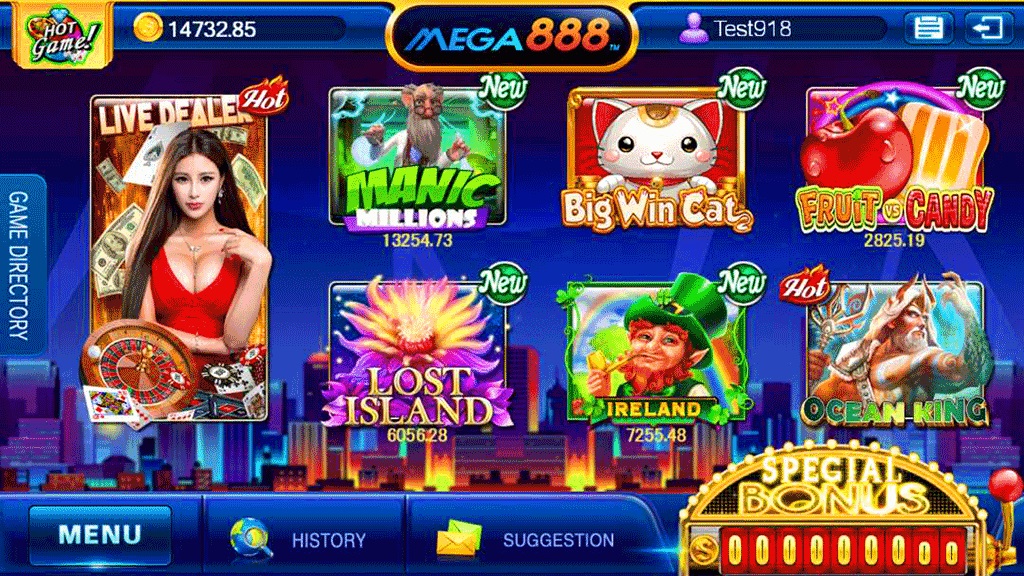 Mega888 Arcade Games: Exciting Entertainment with Big Wins